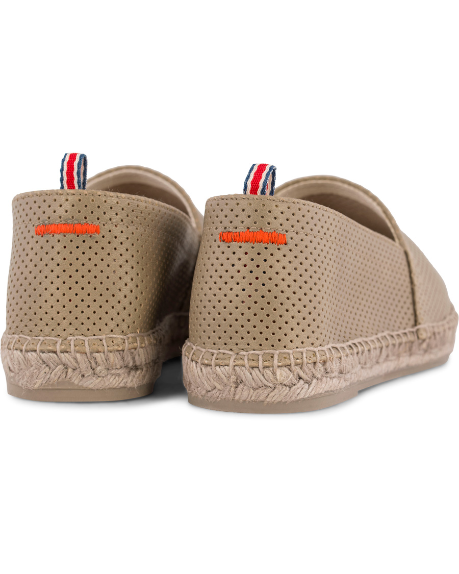 Homme | Castañer Pablo Perforated Nappa Leather Espadrilles Piedra | Castañer | Pablo Perforated Nappa Leather Espadrilles Piedra