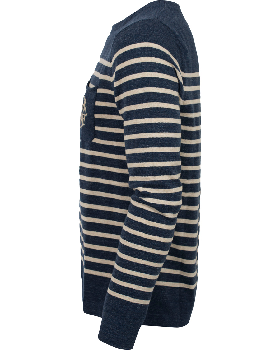 Homme | Pulls Et Tricots | Morris | Nantes Stripe Knit Blue