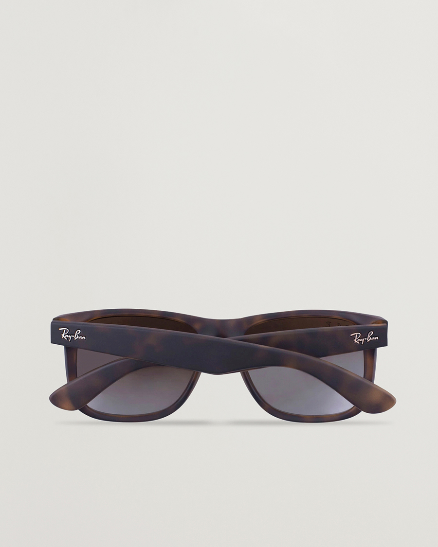 Homme | Lunettes De Soleil | Ray-Ban | 0RB4165 Justin Polarized Wayfarer Sunglasses Havana/Brown
