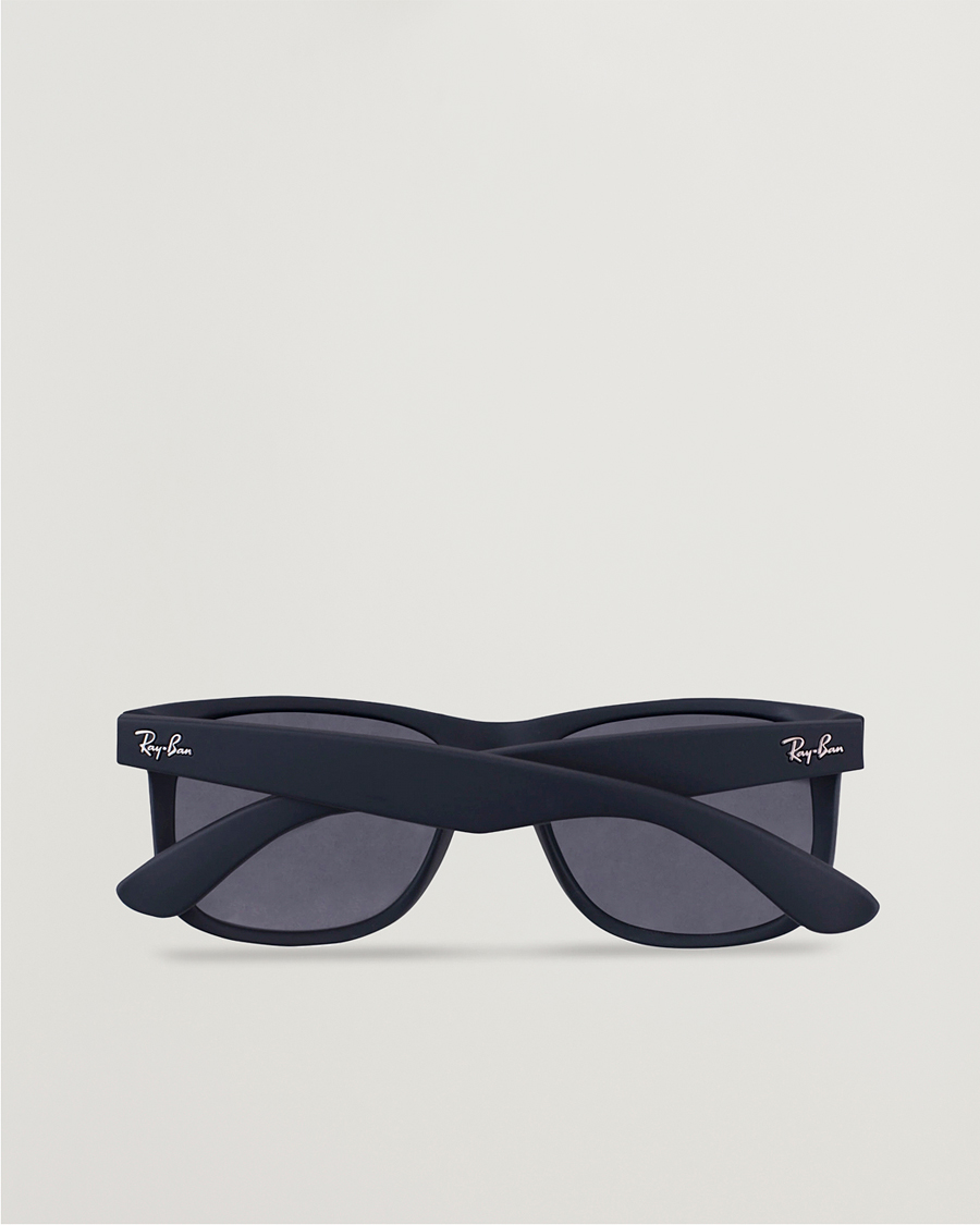 Homme | Lunettes De Soleil | Ray-Ban | 0RB4165 Justin Polarized Wayfarer Sunglasses Black/Grey