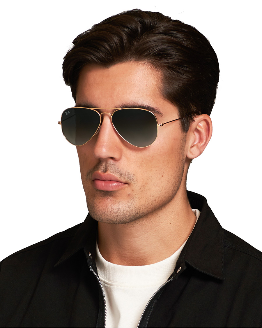 Homme | Ray-Ban 0RB3025 Aviator Sunglasses Gold/Grey | Ray-Ban | 0RB3025 Aviator Sunglasses Gold/Grey