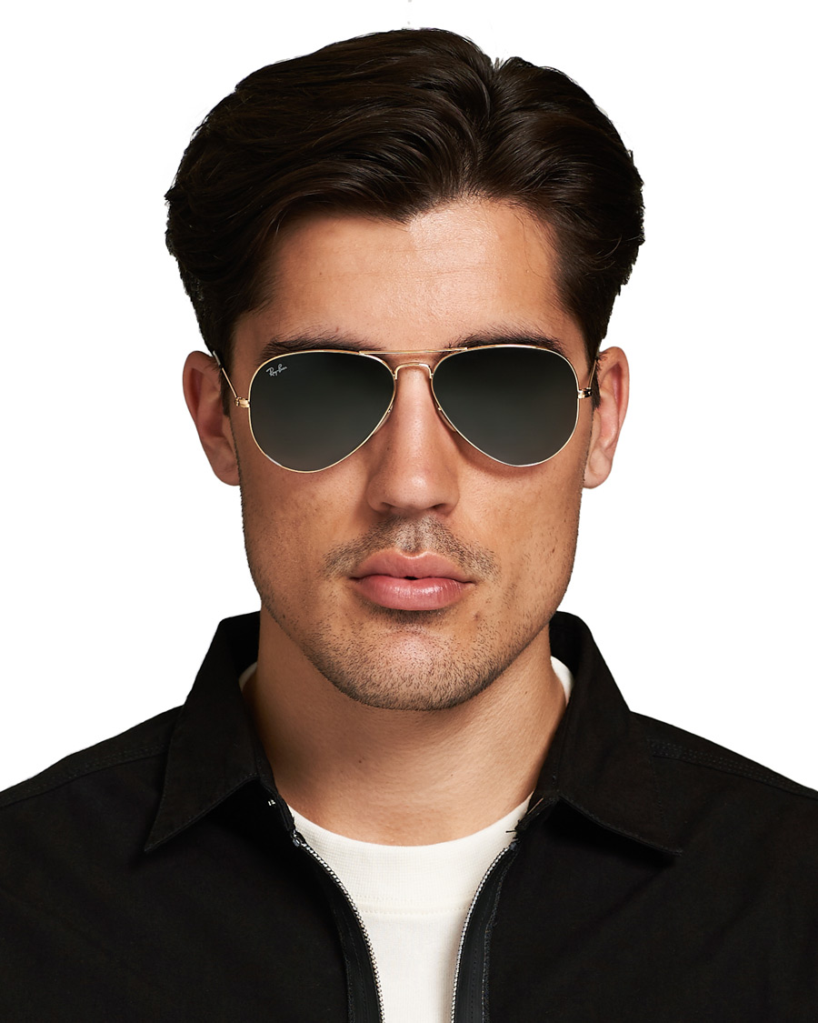 Homme | Ray-Ban 0RB3025 Aviator Sunglasses Gold/Grey | Ray-Ban | 0RB3025 Aviator Sunglasses Gold/Grey