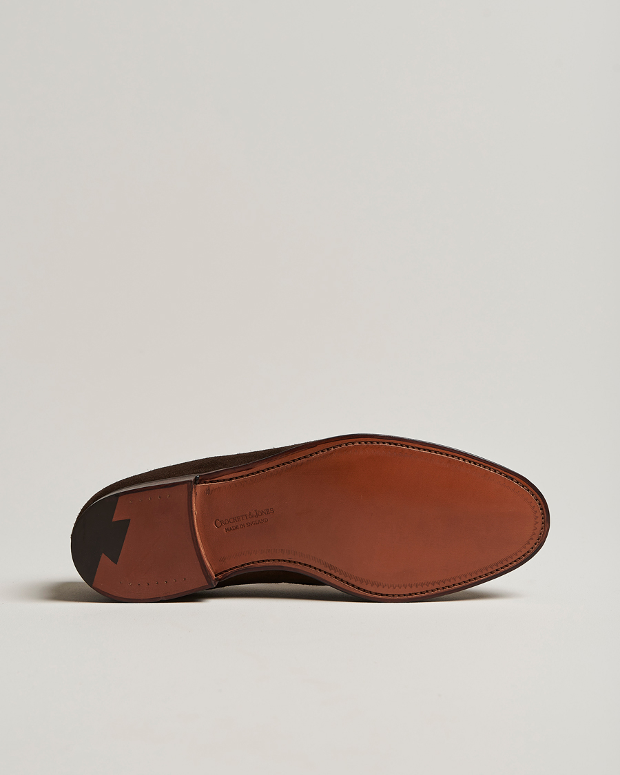 Homme | Loafers | Crockett & Jones | Cavendish Tassel Loafer Dark Brown Suede