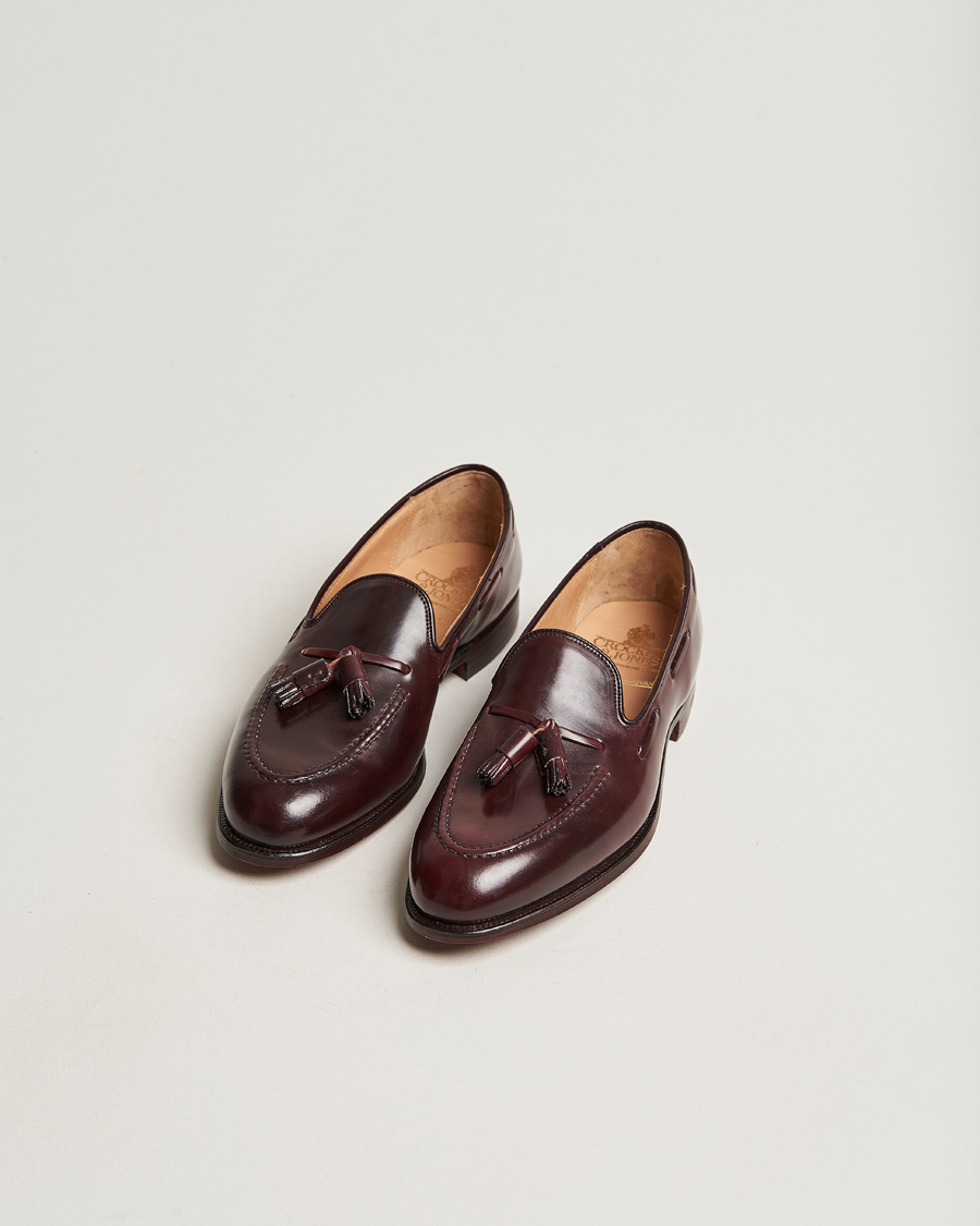 Homme | Crockett & Jones Cavendish Tassel Loafer Burgundy Cordovan | Crockett & Jones | Cavendish Tassel Loafer Burgundy Cordovan