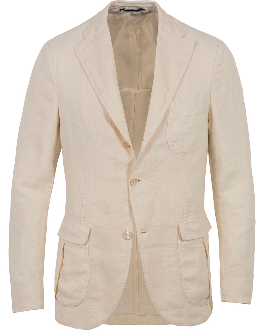 Homme | Blazers | Stenströms | Garment Dyed Linen Blazer Nature