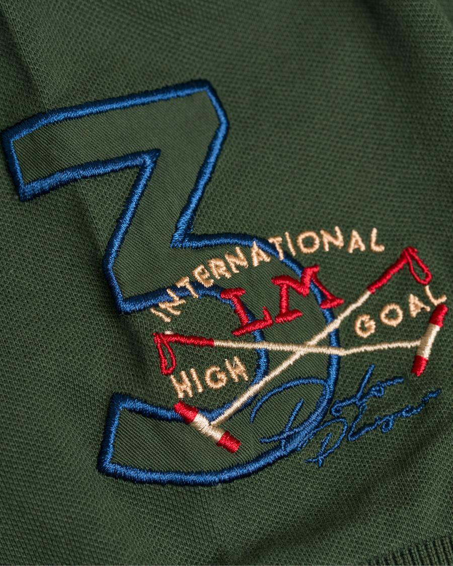 Homme | Polos | La Martina | Logo Polo Piqué Army Green