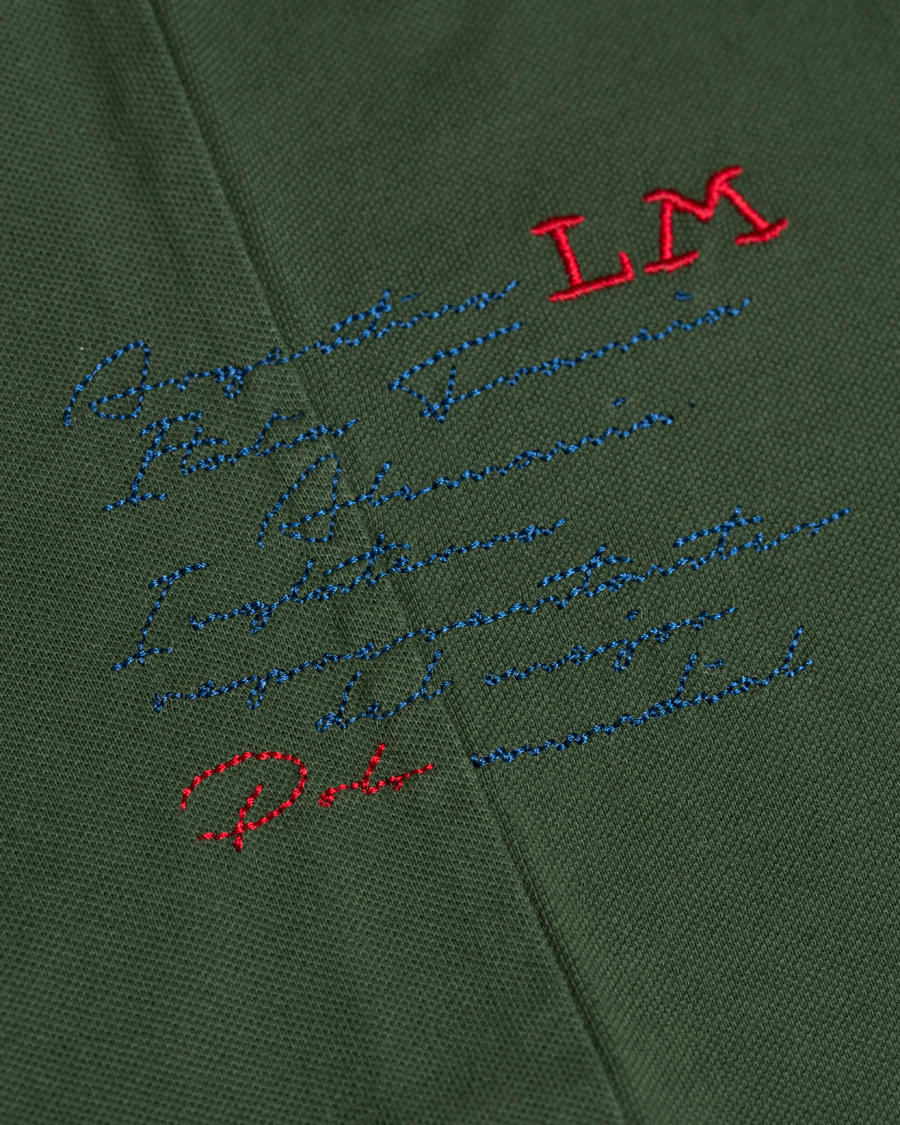 Homme | Polos | La Martina | Logo Polo Piqué Army Green