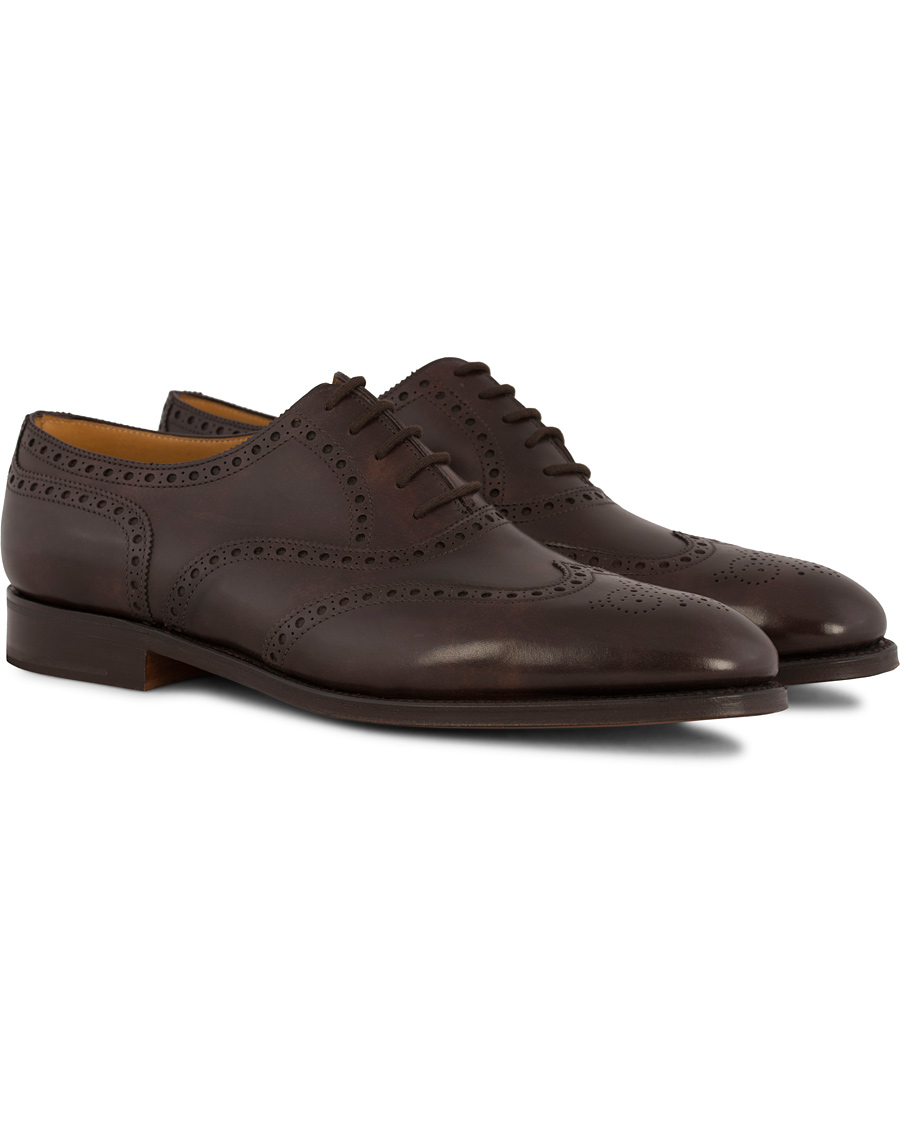 Homme | John Lobb Stowey Brogue Dark Brown Misty Calf | John Lobb | Stowey Brogue Dark Brown Misty Calf