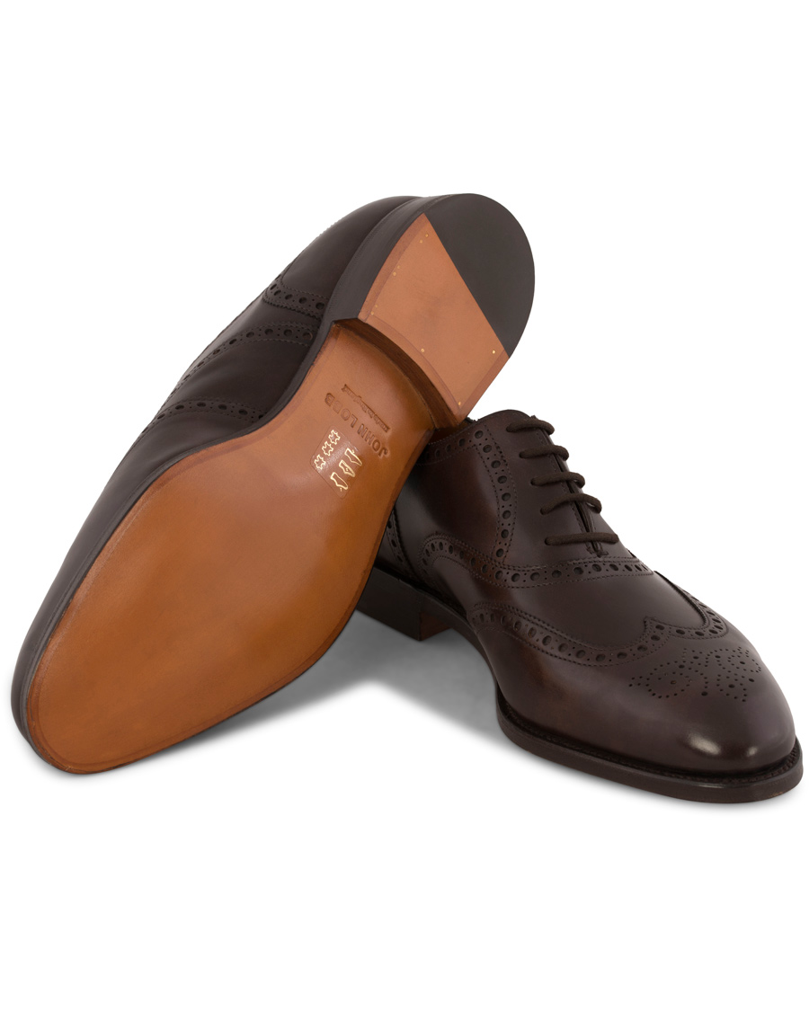 Homme | John Lobb Stowey Brogue Dark Brown Misty Calf | John Lobb | Stowey Brogue Dark Brown Misty Calf