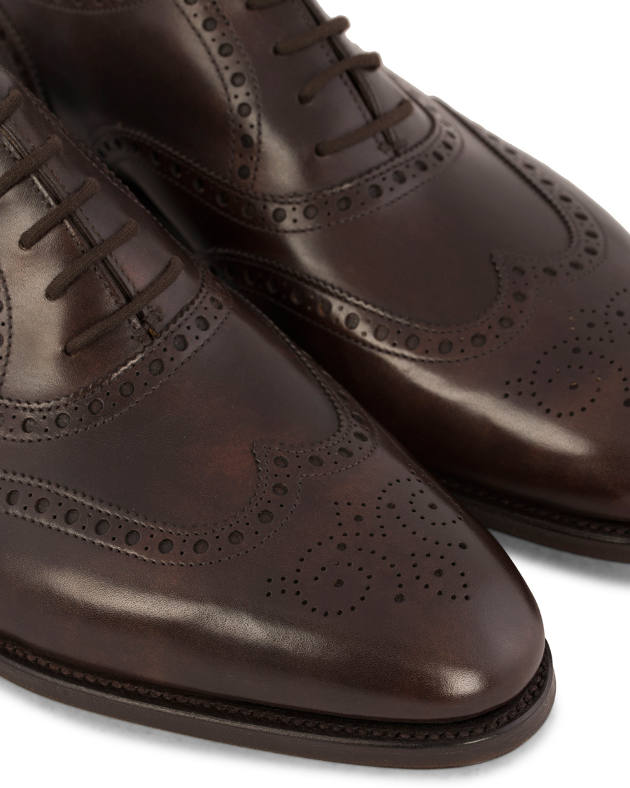 Homme | John Lobb Stowey Brogue Dark Brown Misty Calf | John Lobb | Stowey Brogue Dark Brown Misty Calf