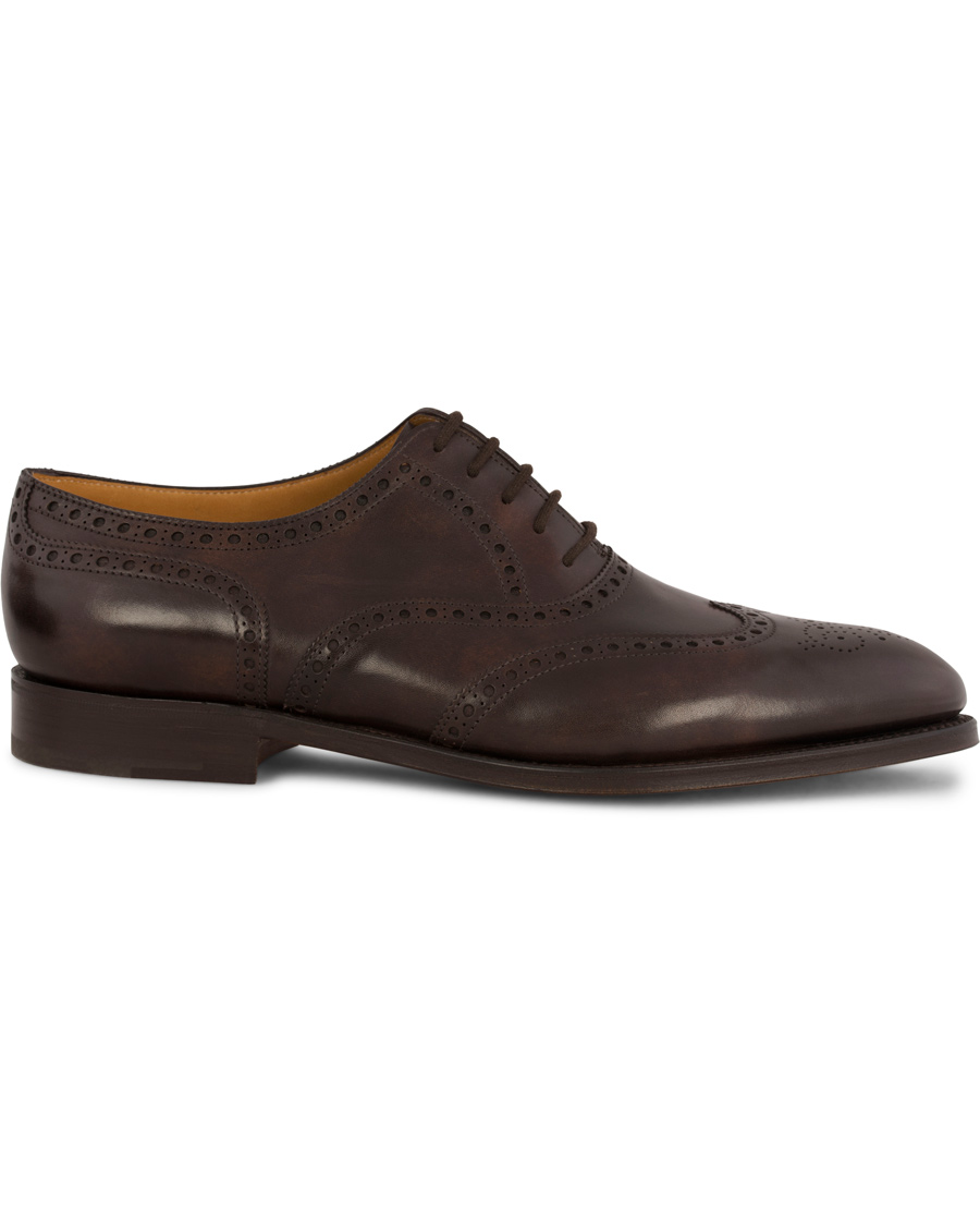 Homme | John Lobb Stowey Brogue Dark Brown Misty Calf | John Lobb | Stowey Brogue Dark Brown Misty Calf