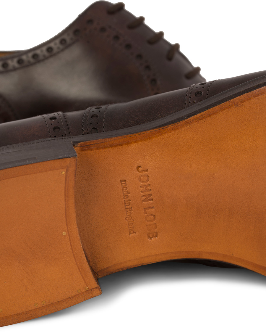Homme | John Lobb Stowey Brogue Dark Brown Misty Calf | John Lobb | Stowey Brogue Dark Brown Misty Calf