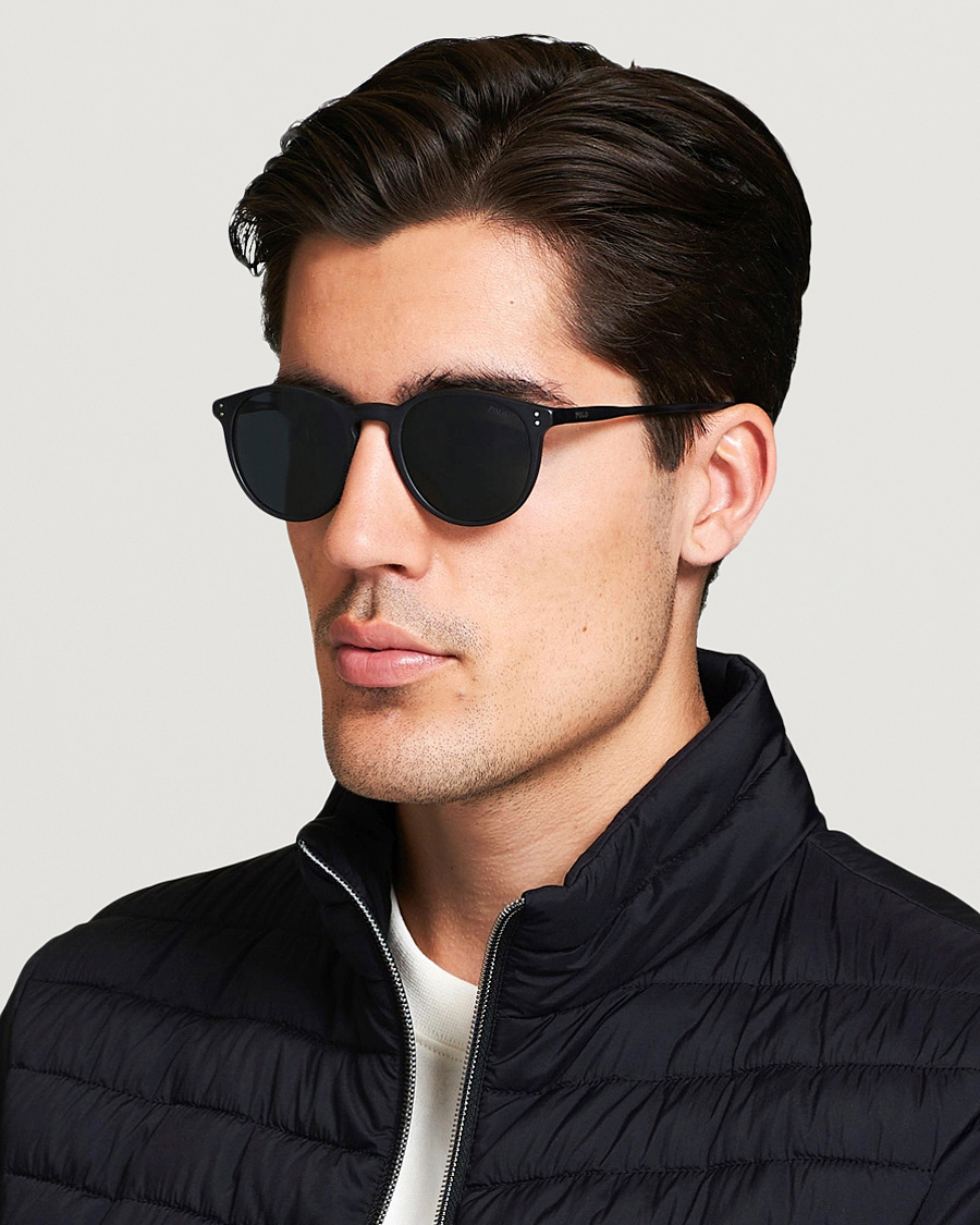 Homme |  | Polo Ralph Lauren | 0PH4110 Round Sunglasses Matte Black