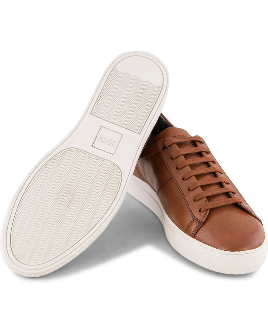 Homme | BOSS Timaker Leather Sneaker Cognac | BOSS BLACK | BOSS Timaker Leather Sneaker Cognac