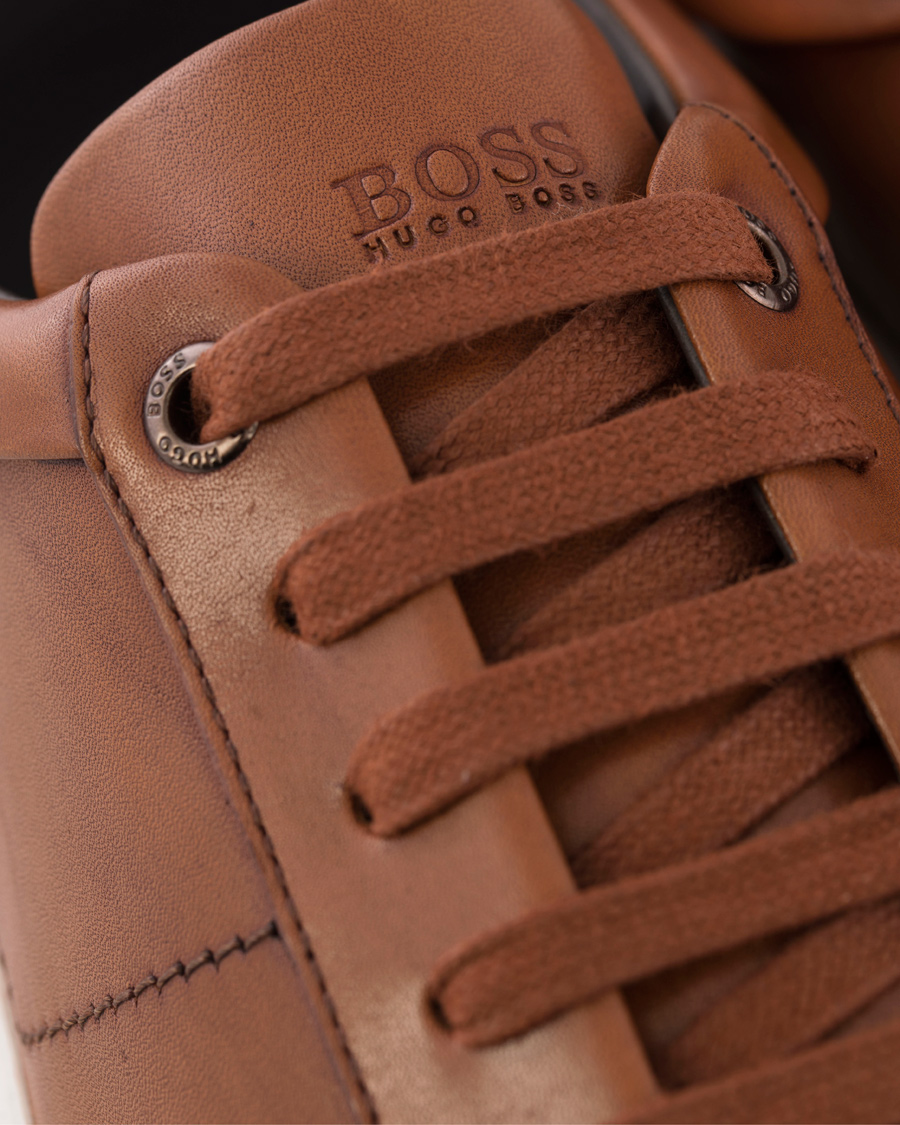Homme | BOSS Timaker Leather Sneaker Cognac | BOSS BLACK | BOSS Timaker Leather Sneaker Cognac