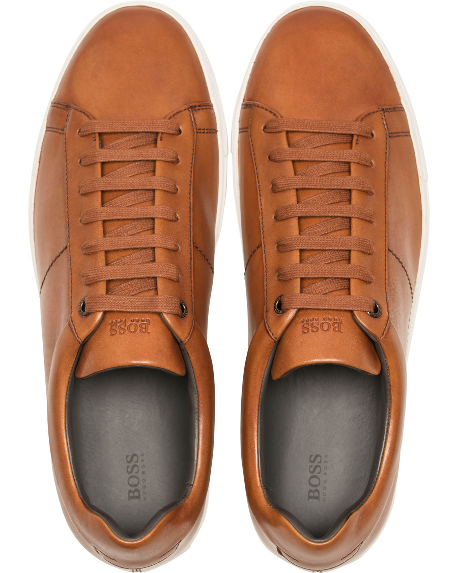 Homme | BOSS Timaker Leather Sneaker Cognac | BOSS BLACK | BOSS Timaker Leather Sneaker Cognac