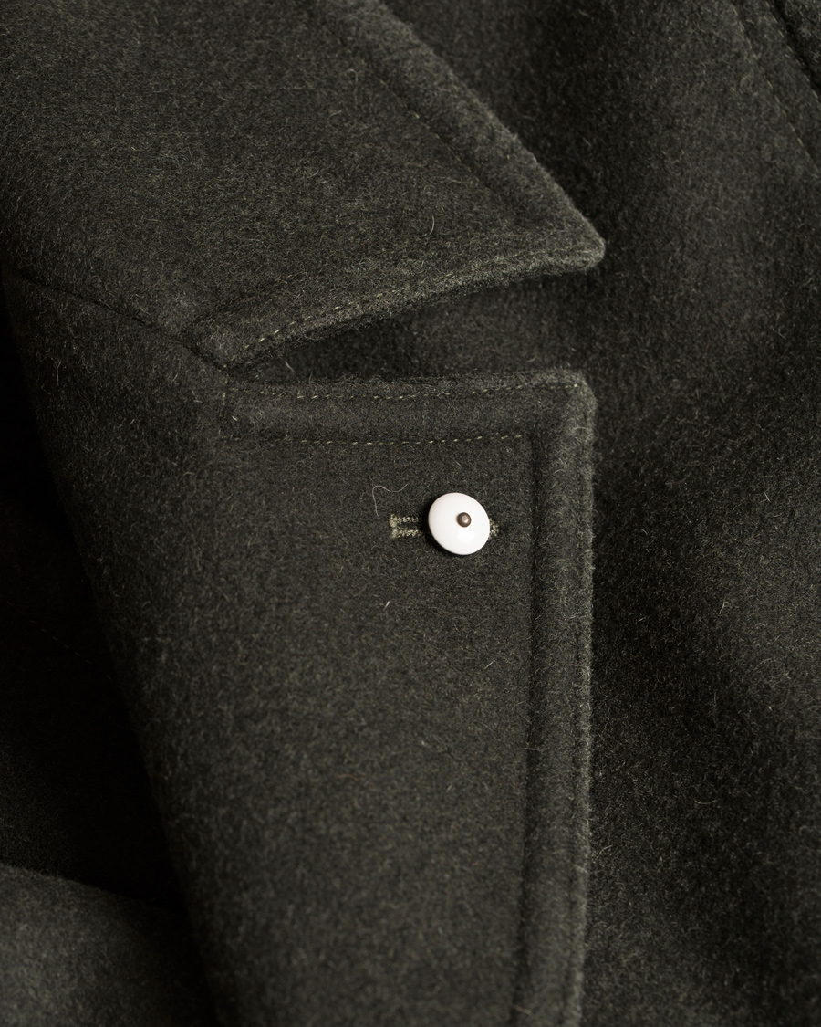 Homme | Manteaux Et Vestes | L.B.M. 1911 | Wool Double Breasted Coat Dark Loden Green