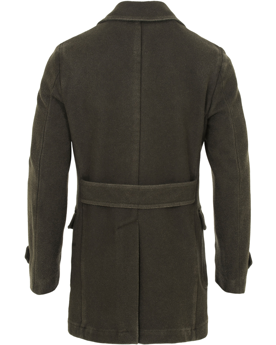 Homme | Manteaux Et Vestes | L.B.M. 1911 | Wool Double Breasted Coat Dark Loden Green