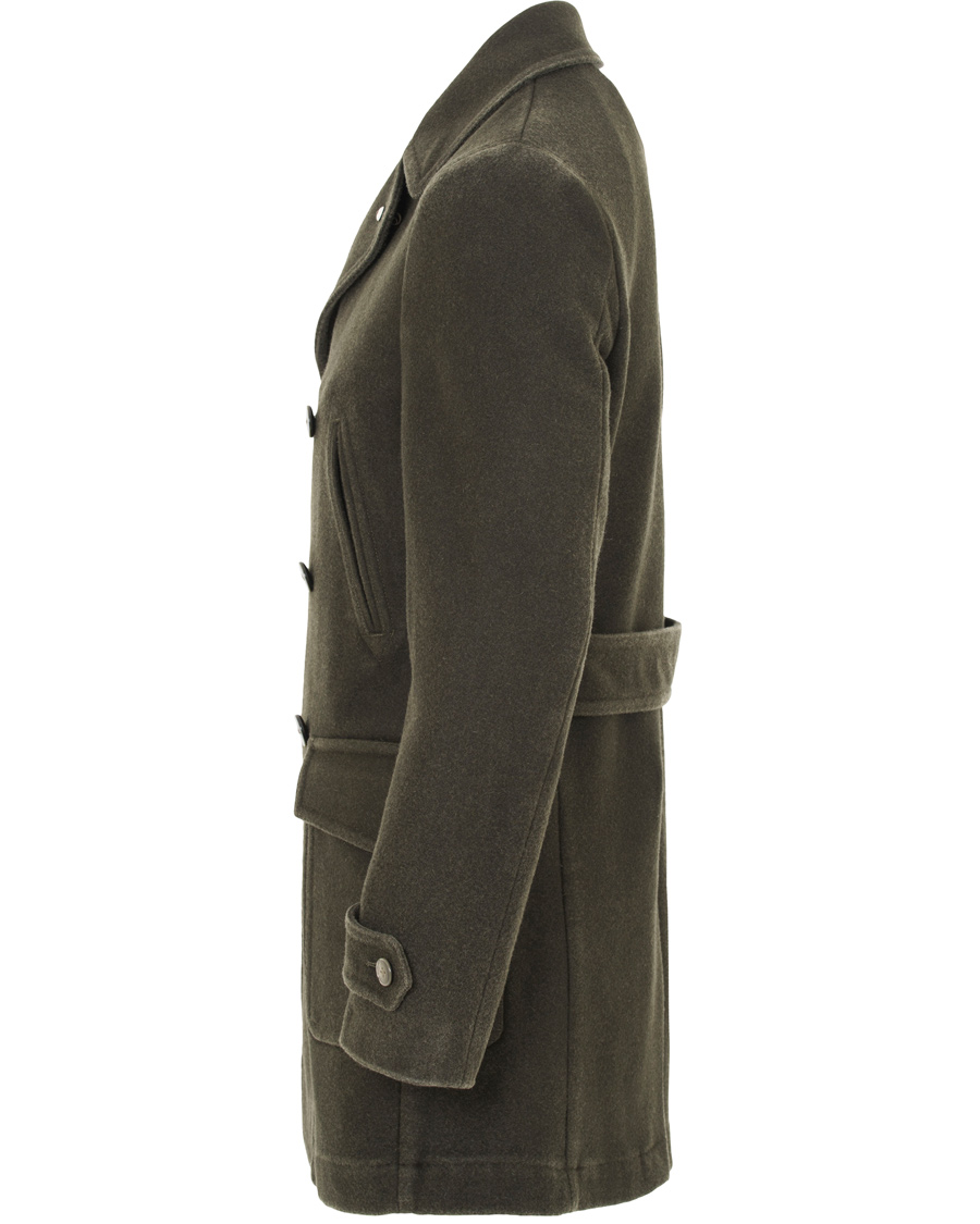 Homme | Manteaux Et Vestes | L.B.M. 1911 | Wool Double Breasted Coat Dark Loden Green