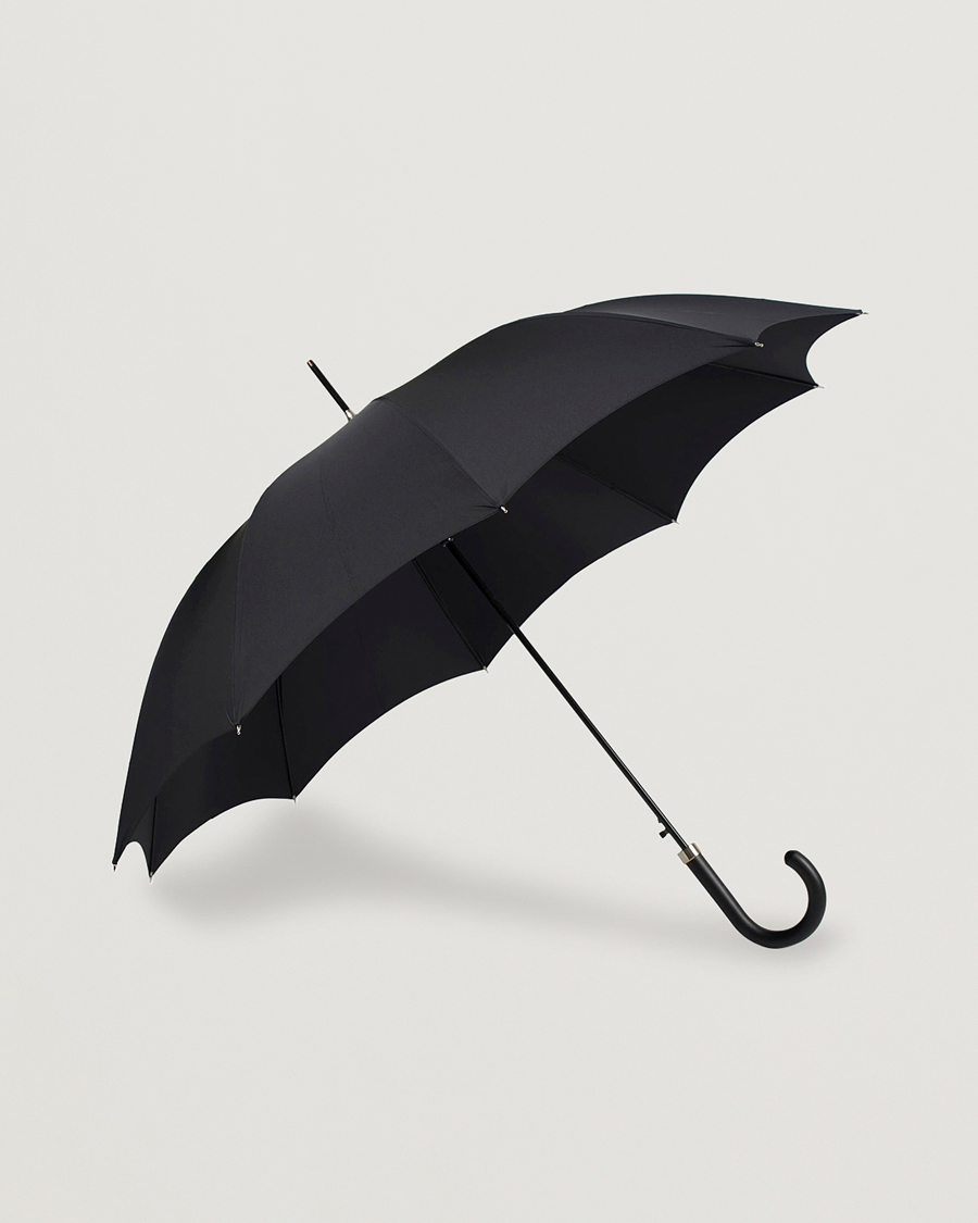 Homme | Parapluies | Fox Umbrellas | Hardwood Automatic Umbrella Black
