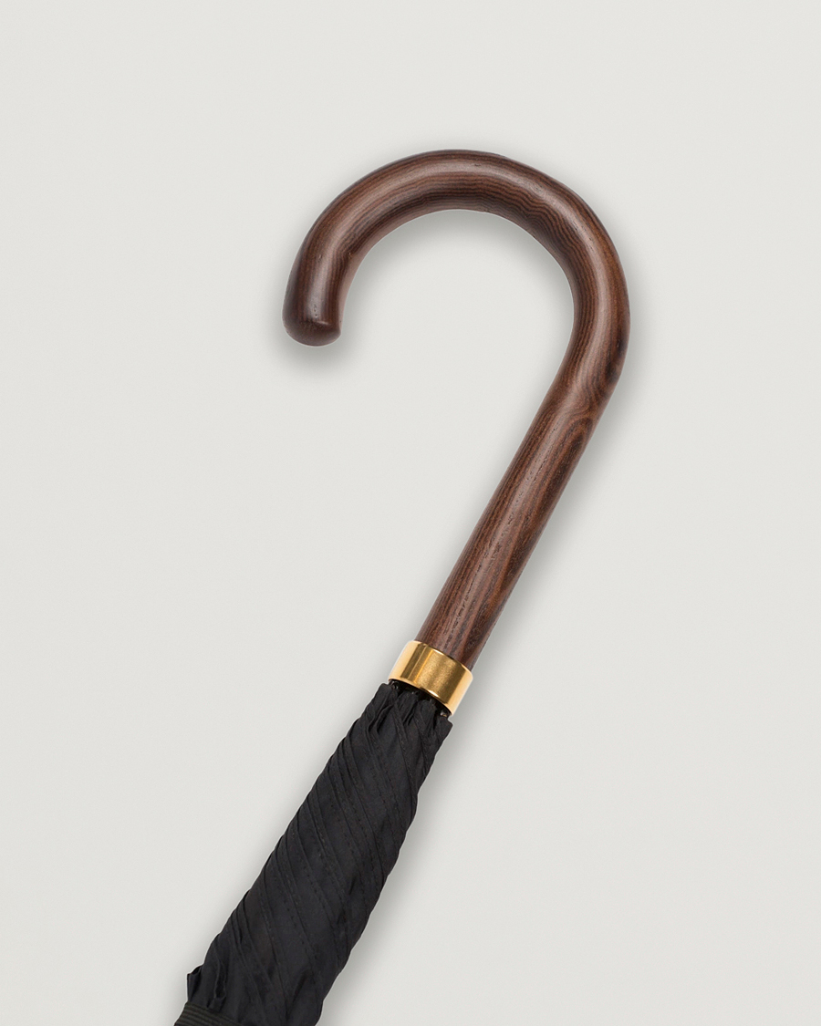 Homme | Parapluies | Fox Umbrellas | Polished Hardwood Umbrella Black