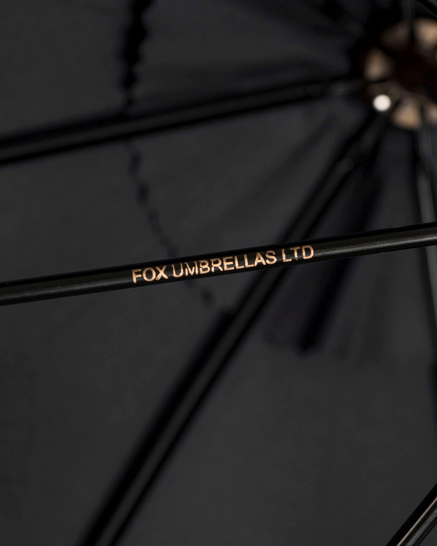 Homme | Parapluies | Fox Umbrellas | Polished Cherrywood Solid Umbrella Black