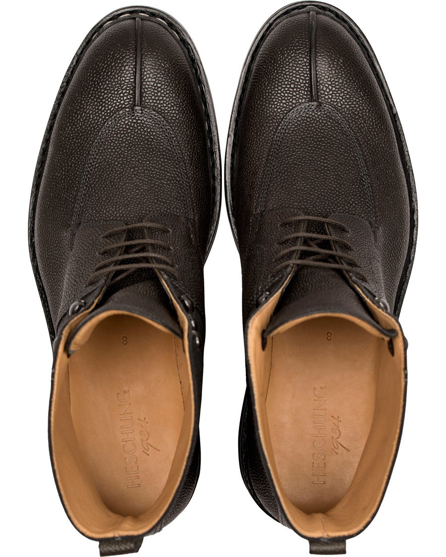 Homme | Heschung Ginkgo Beluga Boot Grained Black Calf | Heschung | Ginkgo Beluga Boot Grained Black Calf