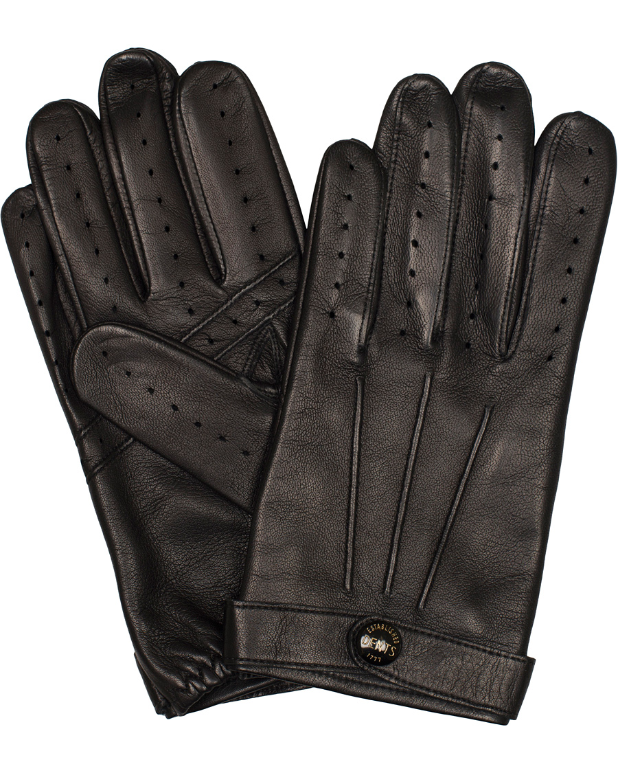 Homme | Dents The Heritage Collection Fleming 007 Driving Glove Black | Dents | The Heritage Collection Fleming 007 Driving Glove Black