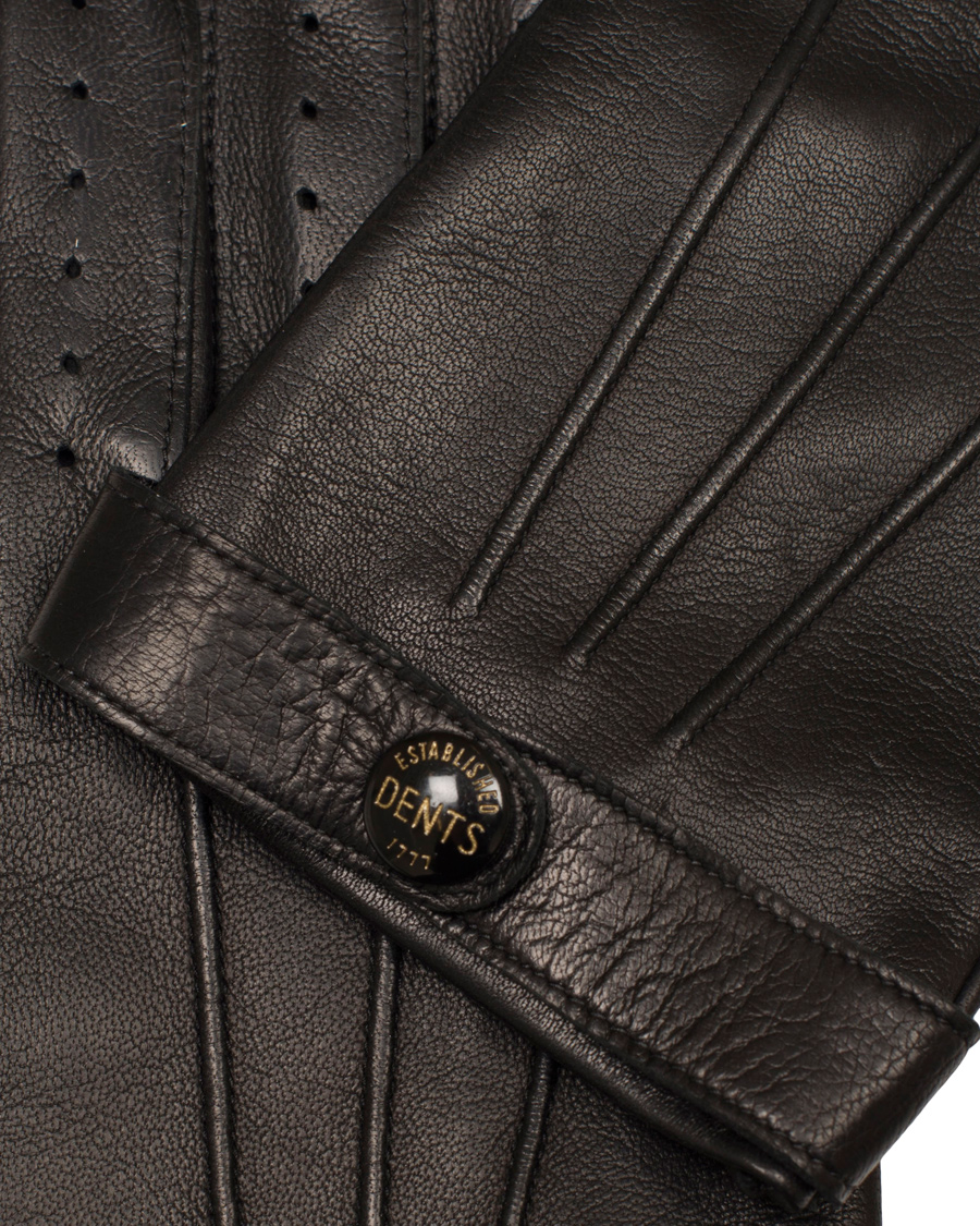 Homme | Dents The Heritage Collection Fleming 007 Driving Glove Black | Dents | The Heritage Collection Fleming 007 Driving Glove Black