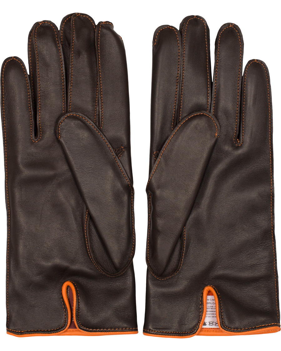 Homme | Dents The Heritage Collection Alnwick Hairsheep Glove Brown/Tangerine | Dents | The Heritage Collection Alnwick Hairsheep Glove Brown/Tangerine