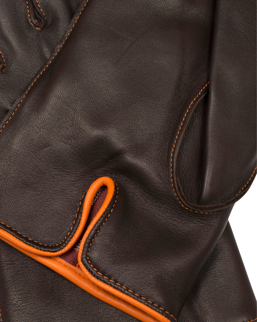 Homme | Dents The Heritage Collection Alnwick Hairsheep Glove Brown/Tangerine | Dents | The Heritage Collection Alnwick Hairsheep Glove Brown/Tangerine