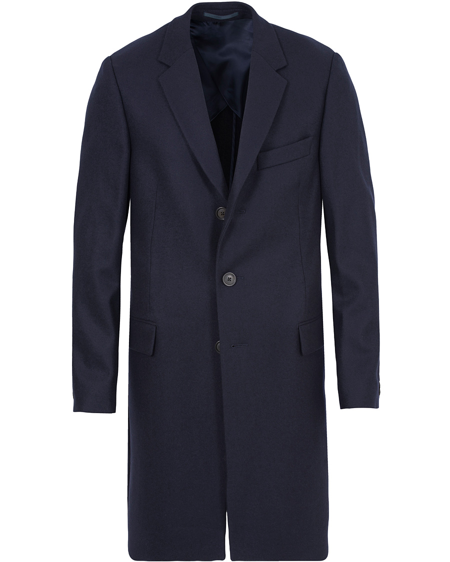 Homme | Manteaux Et Vestes | Gieves & Hawkes | Lesser Wool Coat Navy