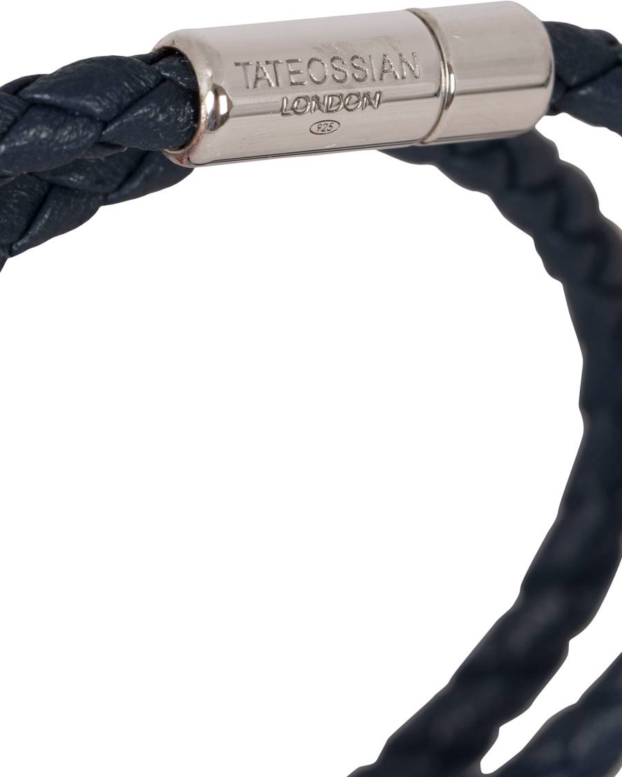 Homme | Tateossian Scoubidou Pop Leather Bracelet Navy | Tateossian | Scoubidou Pop Leather Bracelet Navy