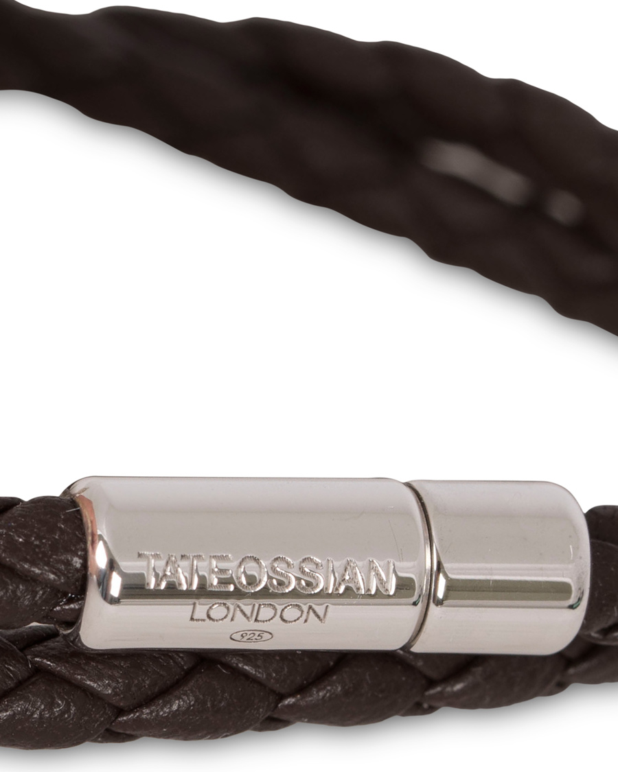 Homme | Tateossian Scoubidou Pop Leather Bracelet Dark Brown | Tateossian | Scoubidou Pop Leather Bracelet Dark Brown
