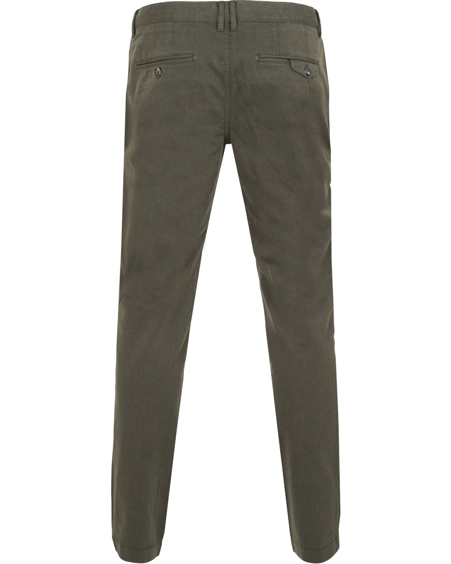 Homme | Pantalons | J.Lindeberg | Chaze Flannel Twill Chino Maori Green