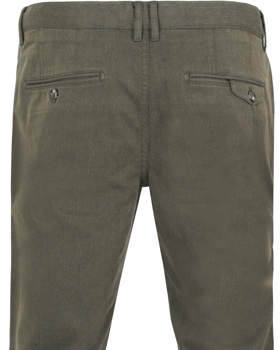 Homme | Pantalons | J.Lindeberg | Chaze Flannel Twill Chino Maori Green