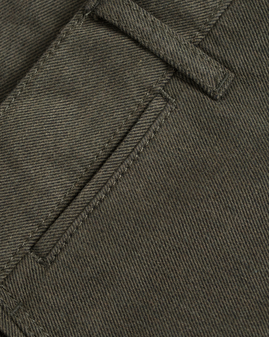 Homme | Pantalons | J.Lindeberg | Chaze Flannel Twill Chino Maori Green