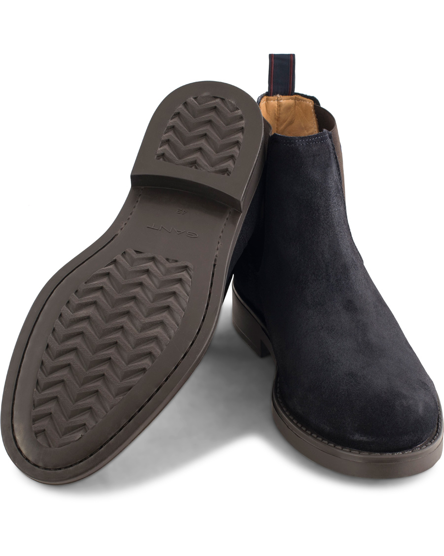 Homme | GANT Oscar Chelsea Boot Navy Suede | GANT | Oscar Chelsea Boot Navy Suede
