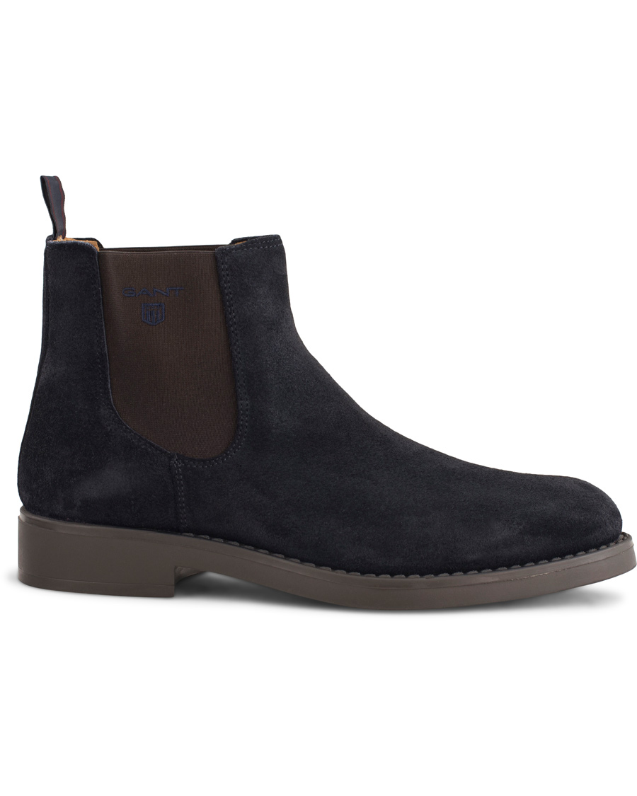 Homme | GANT Oscar Chelsea Boot Navy Suede | GANT | Oscar Chelsea Boot Navy Suede