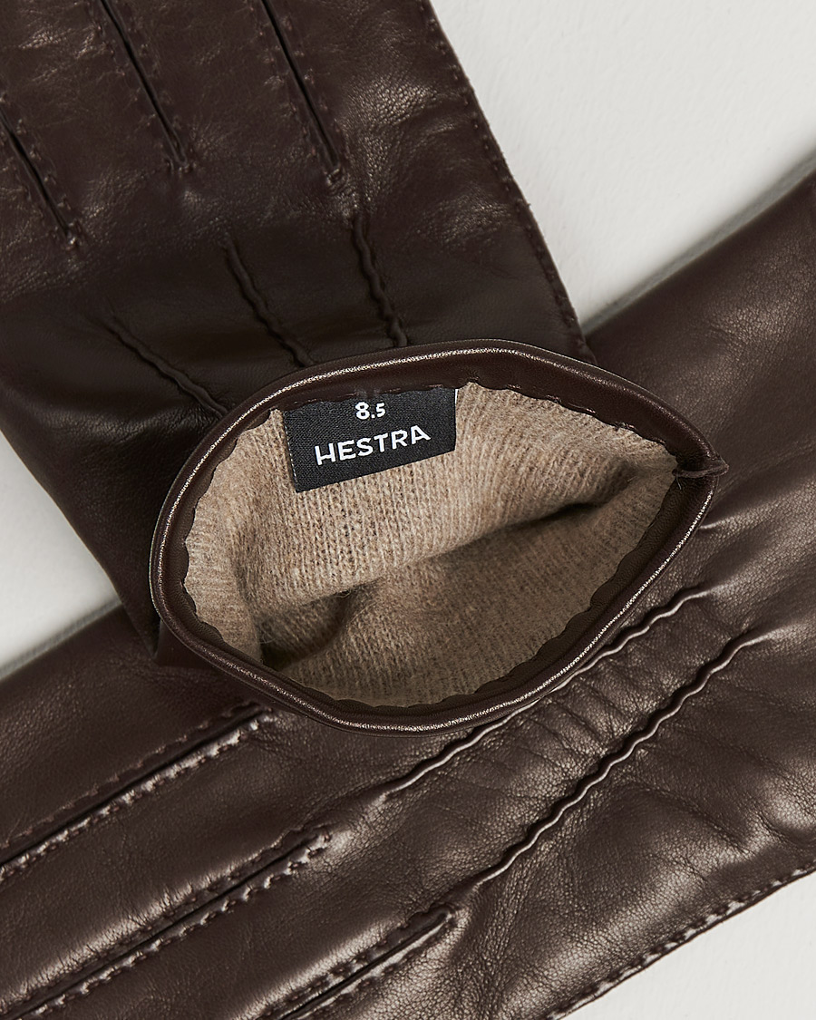 Homme | Gants | Hestra | Edward Wool Liner Glove Espresso