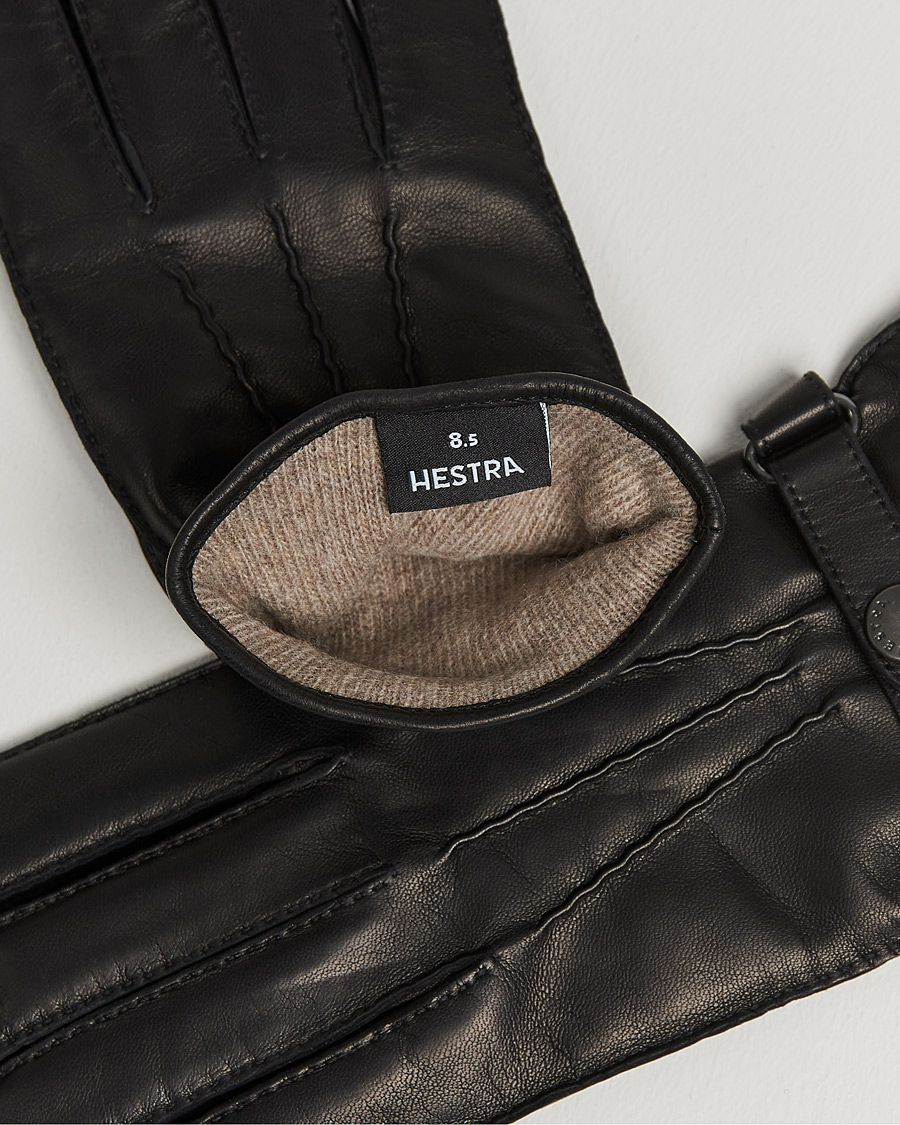Homme | Sections | Hestra | Jake Wool Lined Buckle Glove Black