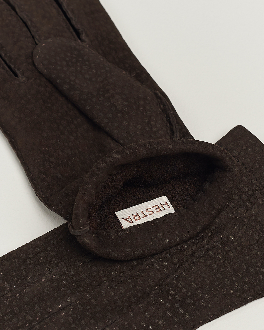 Homme | Accessoires chauds | Hestra | Carpincho Handsewn Cashmere Glove Espresso Brown