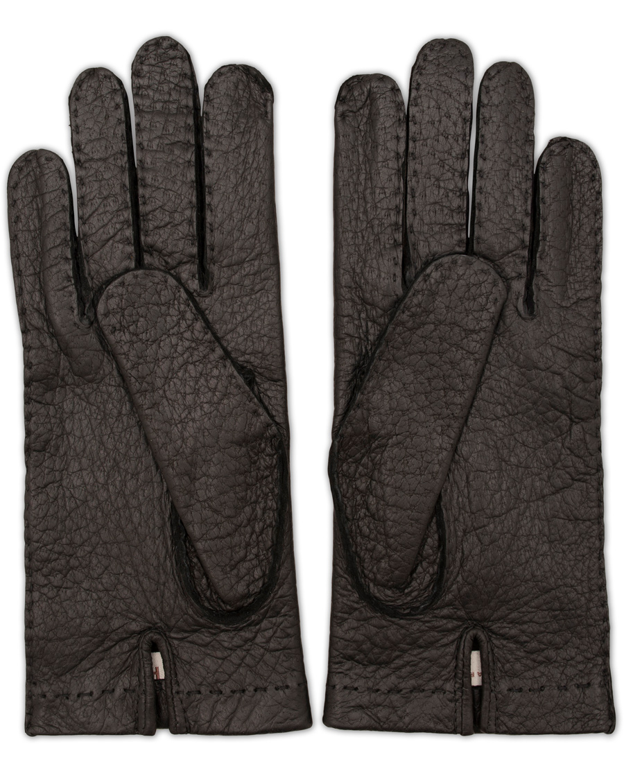 Homme | Hestra Peccary Handsewn Unlined Glove Black | Hestra | Peccary Handsewn Unlined Glove Black
