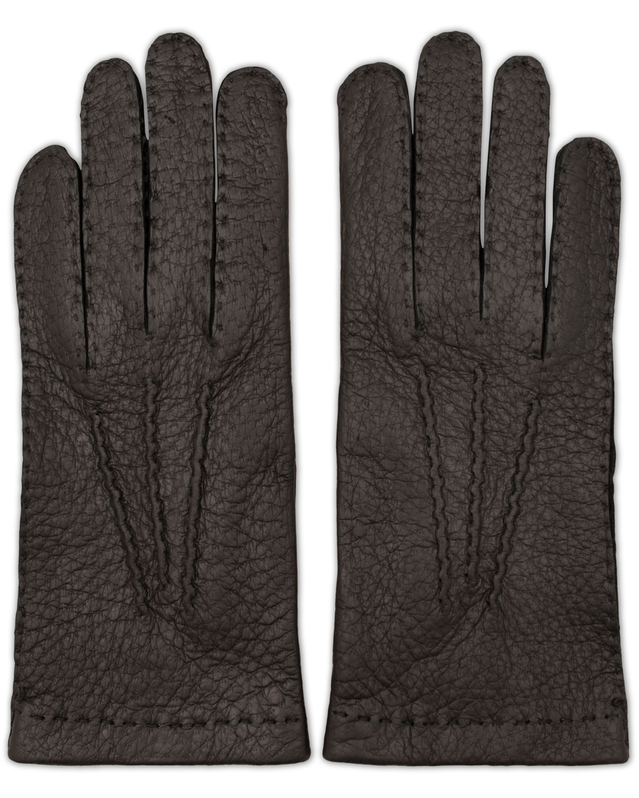 Homme | Hestra Peccary Handsewn Unlined Glove Black | Hestra | Peccary Handsewn Unlined Glove Black