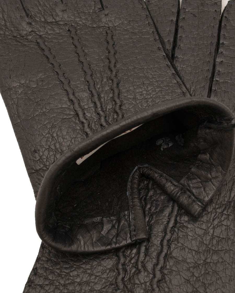 Homme | Hestra Peccary Handsewn Unlined Glove Black | Hestra | Peccary Handsewn Unlined Glove Black