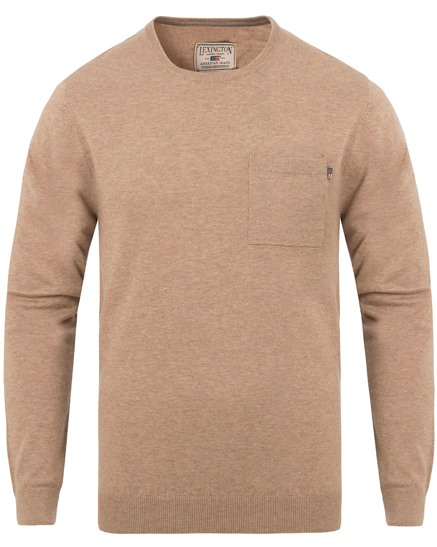 Homme | Pulls Et Tricots | Lexington | Jeff Crewneck Sweater Silver Mink Beige