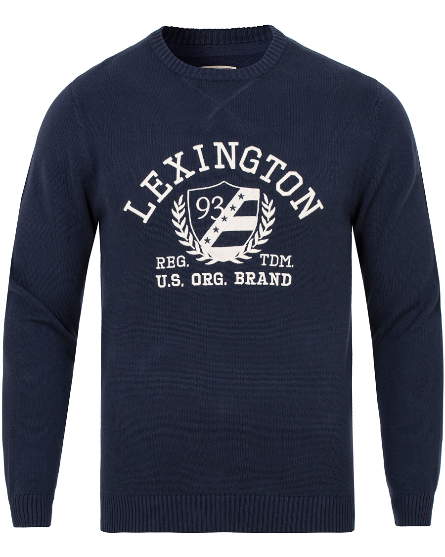 Homme | Pulls Et Tricots | Lexington | Nelson Knitted Sweatshirt Deepest Blue