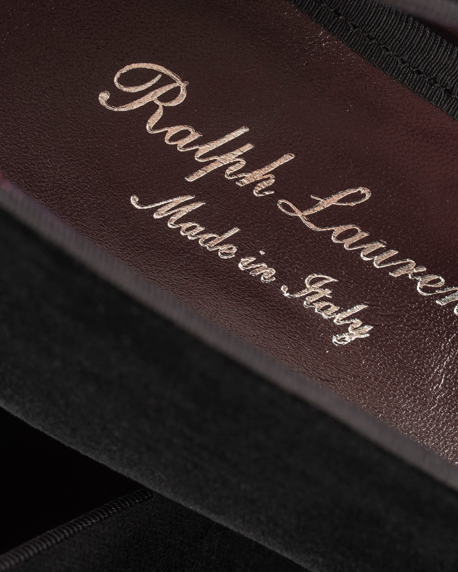 Homme | Ralph Lauren Purple Label Collis Novelty Slippers Floral Jacquard Black | Ralph Lauren Purple Label | Collis Novelty Slippers Floral Jacquard Black