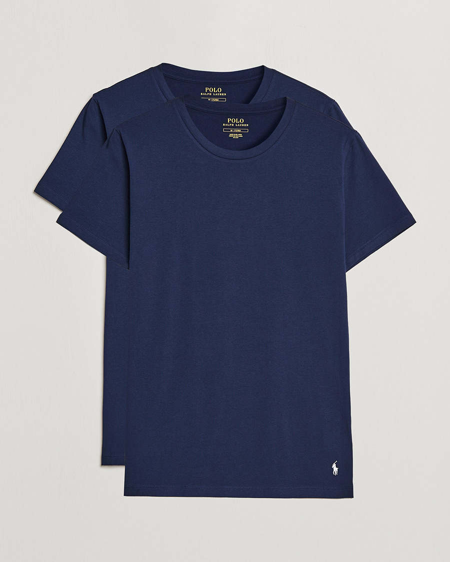 Homme | T-shirts | Polo Ralph Lauren | 2-Pack Cotton Stretch T-Shirt Cruise Navy