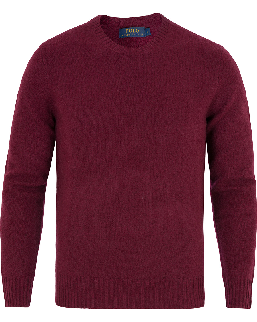 Homme | Pulls Et Tricots | Polo Ralph Lauren | Wool/Cashmere Crew Neck Sweater Classic Wine Red